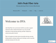 Tablet Screenshot of jobspeakfiberarts.com